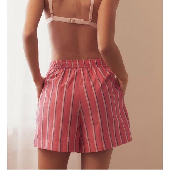 The Wren Boxer Shorts Tricolor Stripe Berry 2X - Picture 2 of 3